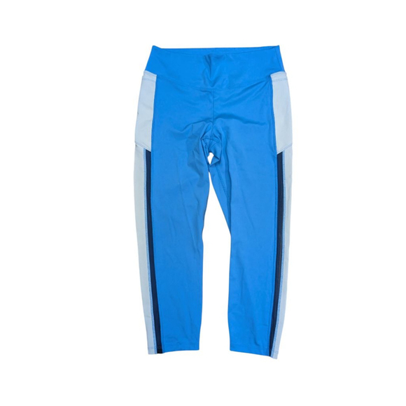 PINK Victoria's Secret Leggings XL Blue White Mesh - Picture 1 of 10